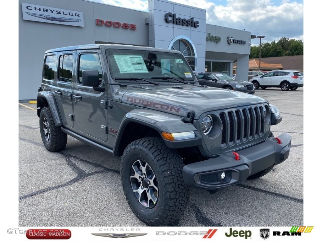 2021 Wrangler Unlimited Rubicon 4x4 - Sting-Gray / Black photo #1
