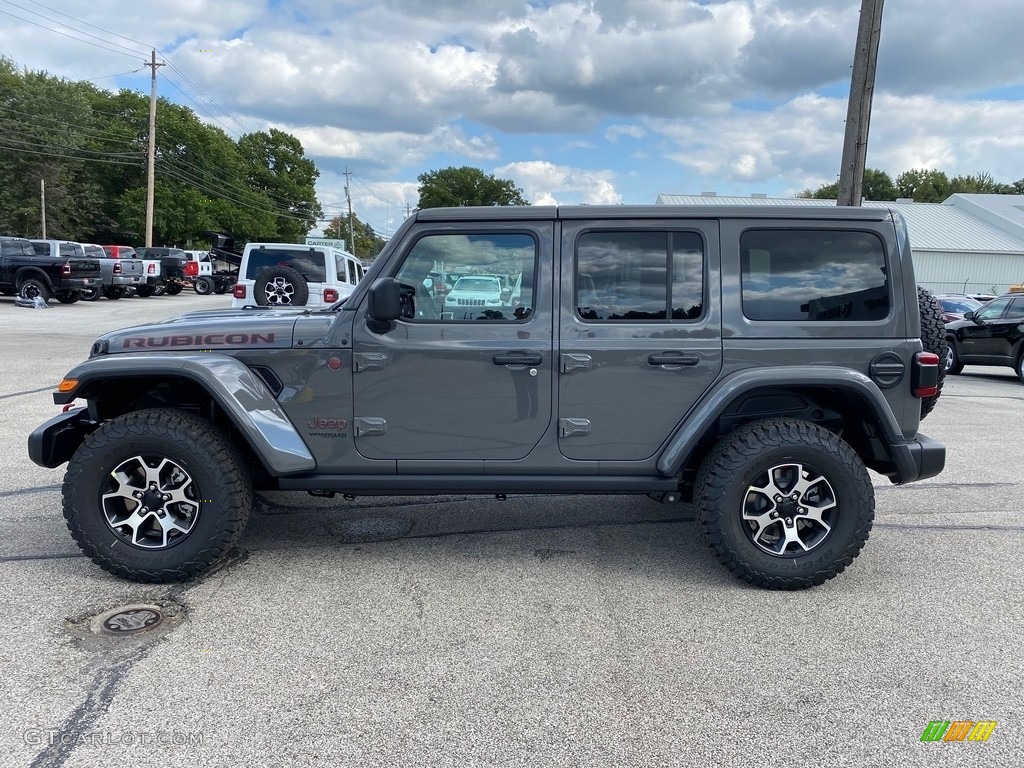 Sting-Gray 2021 Jeep Wrangler Unlimited Rubicon 4x4 Exterior Photo #139728873