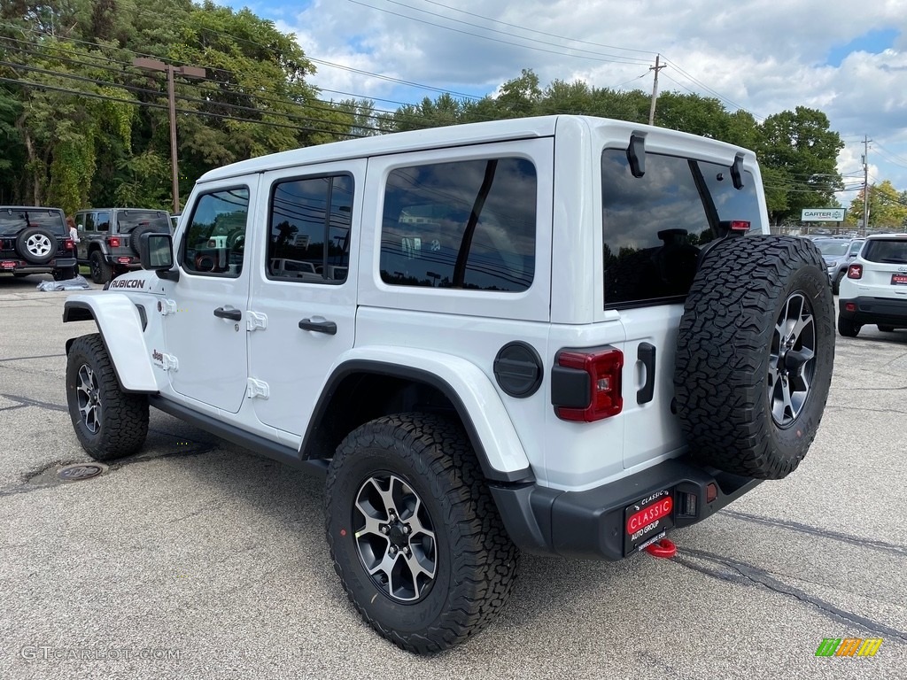 2021 Wrangler Unlimited Rubicon 4x4 - Bright White / Black photo #10