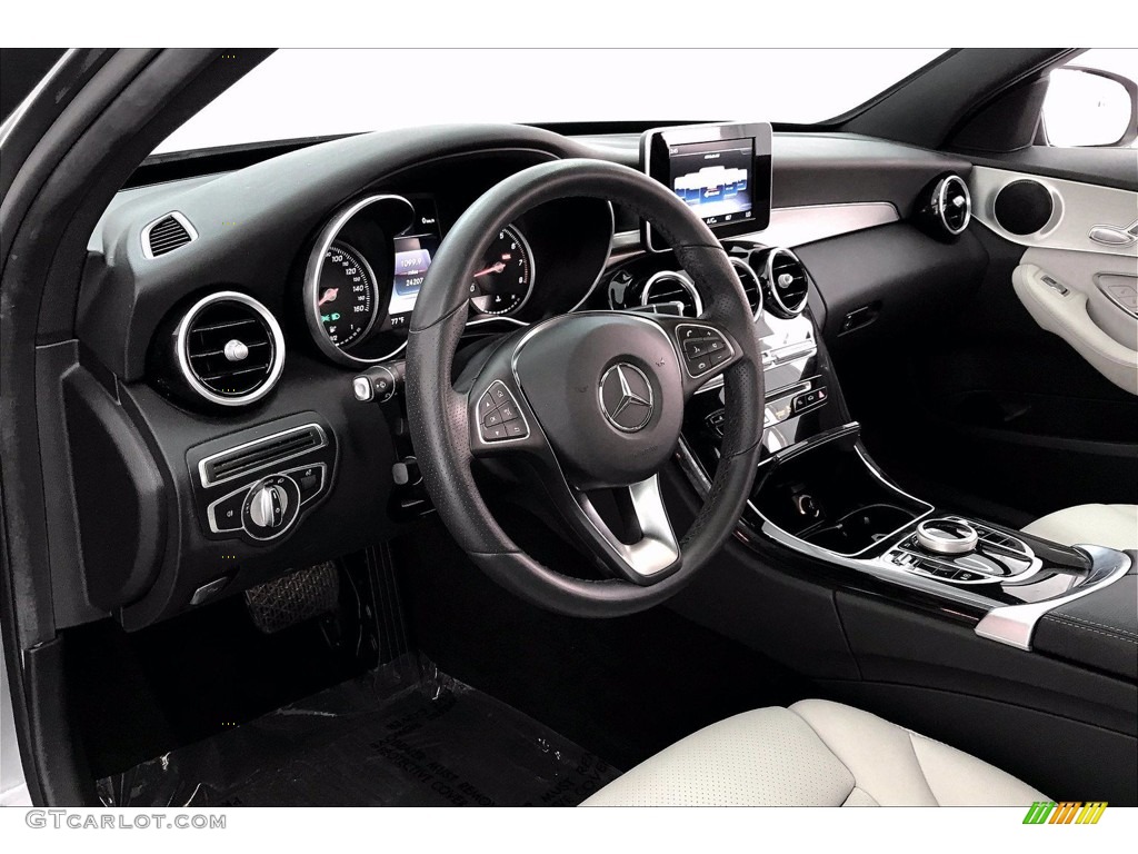 Crystal Grey/Black Interior 2018 Mercedes-Benz C 300 Sedan Photo #139729272