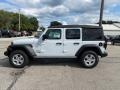 2021 Bright White Jeep Wrangler Unlimited Sport 4x4  photo #8