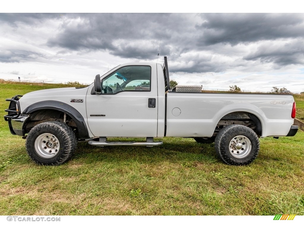 2002 F350 Super Duty XL Regular Cab 4x4 - Oxford White / Medium Flint photo #7