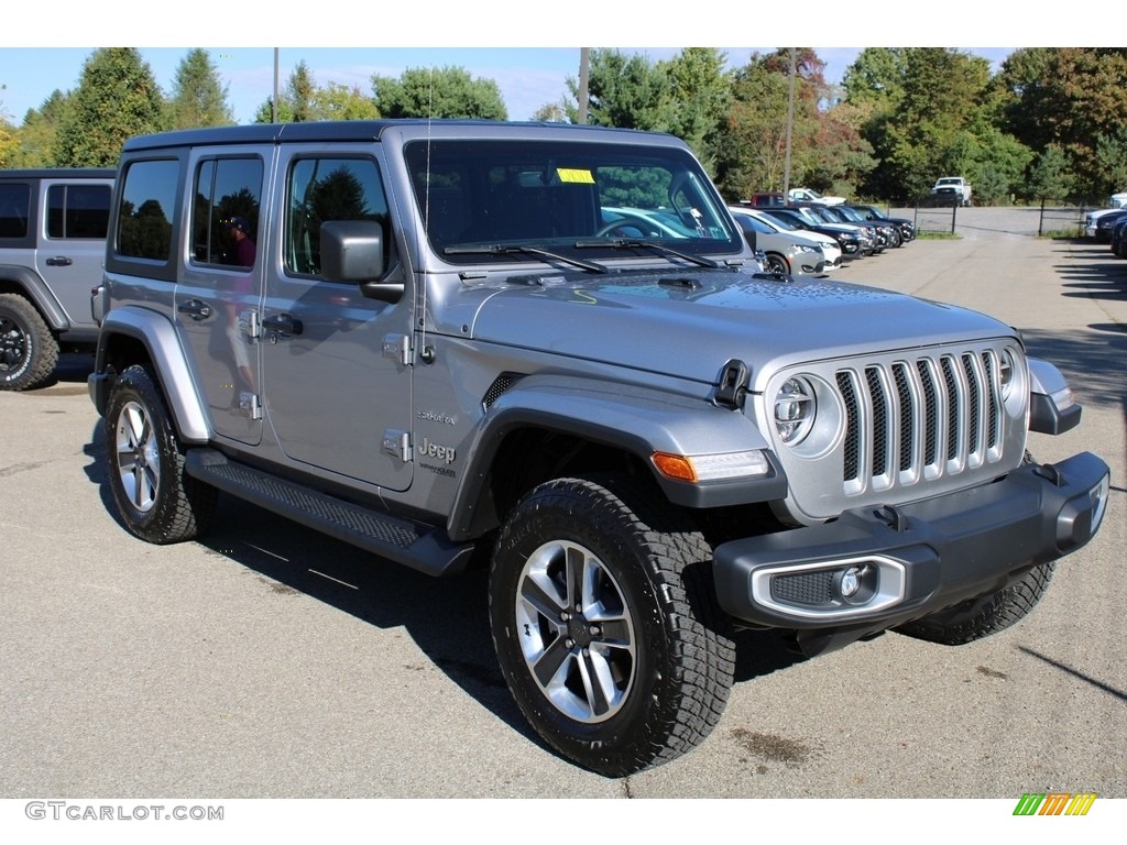 2021 Wrangler Unlimited Sahara 4x4 - Billet Silver Metallic / Black photo #3