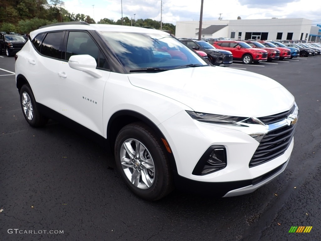 Summit White 2021 Chevrolet Blazer LT AWD Exterior Photo #139731855