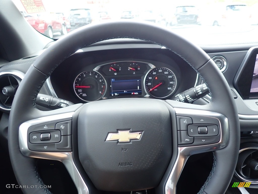 2021 Chevrolet Blazer LT AWD Jet Black Steering Wheel Photo #139732113