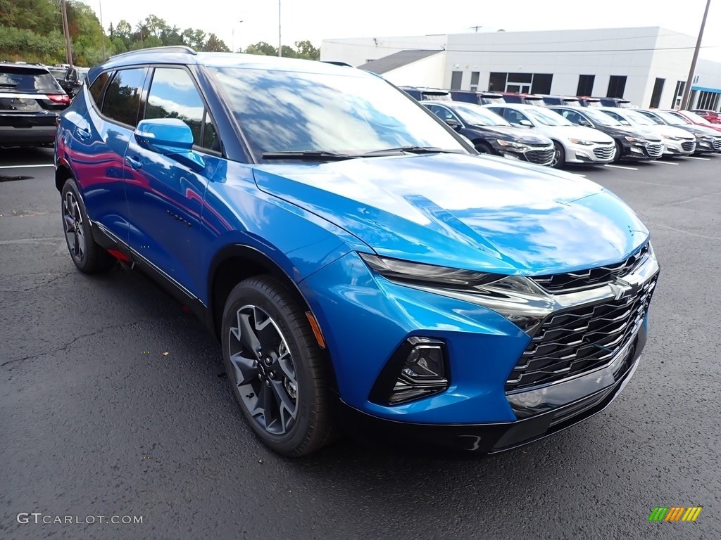 Bright Blue Metallic 2021 Chevrolet Blazer RS AWD Exterior Photo #139732240