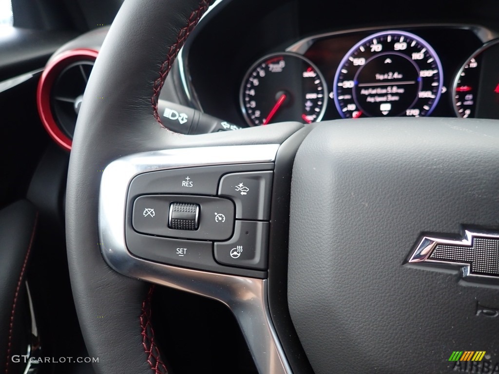 2021 Chevrolet Blazer RS AWD Jet Black Steering Wheel Photo #139732461