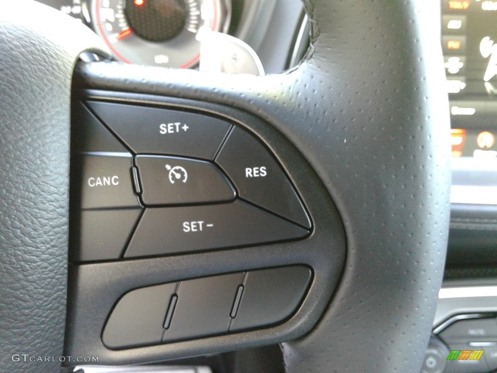 2020 Dodge Challenger R/T Scat Pack Shaker Black Steering Wheel Photo #139732683