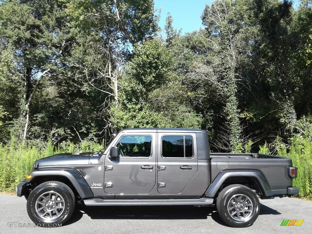 2021 Gladiator Overland 4x4 - Granite Crystal Metallic / Black photo #1