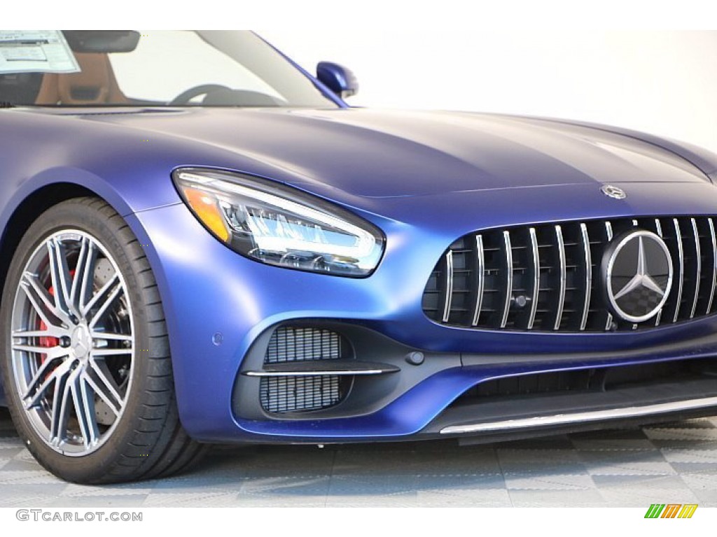 2020 AMG GT C Roadster - designo Brilliant Blue Magno (Matte) / Saddle Brown photo #3