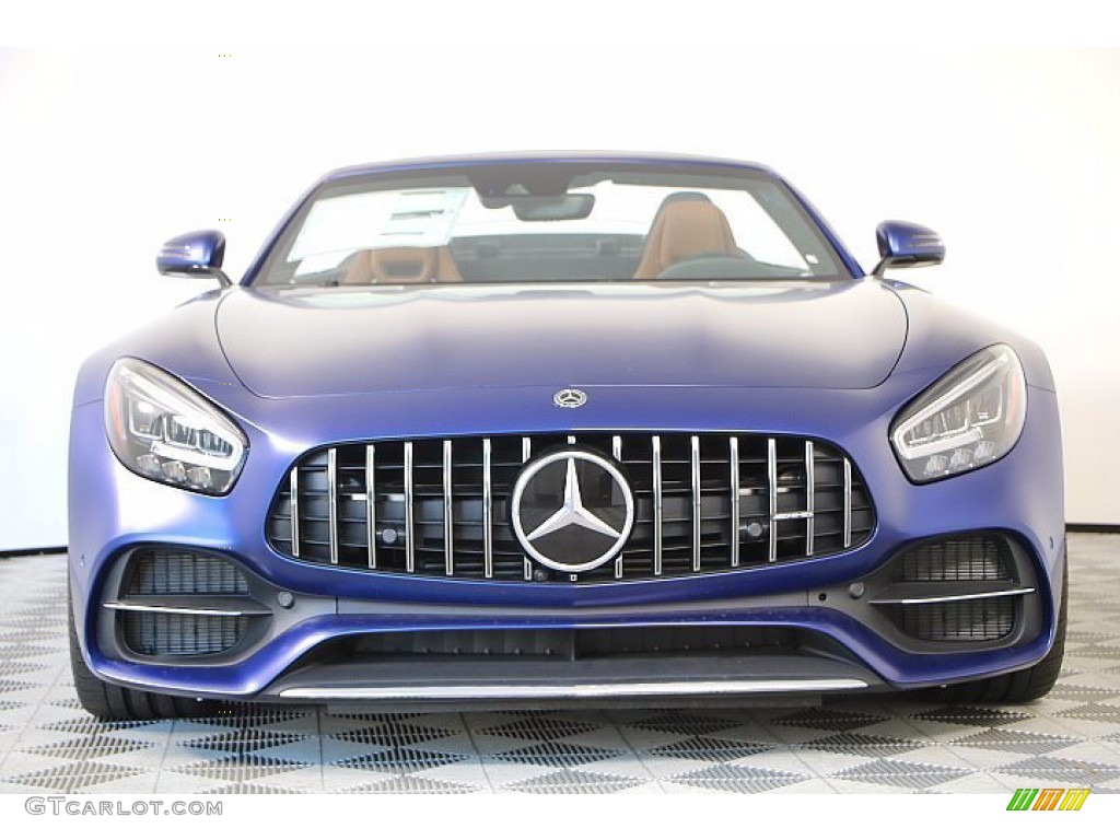 2020 AMG GT C Roadster - designo Brilliant Blue Magno (Matte) / Saddle Brown photo #4