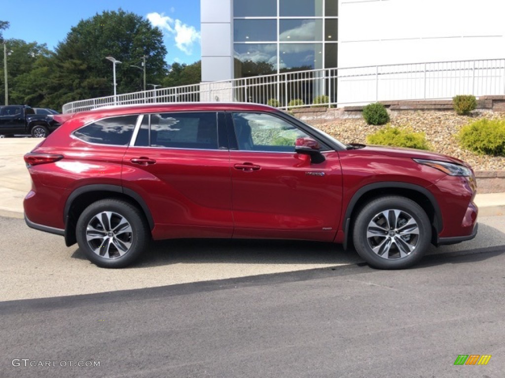 Ruby Flare Pearl 2021 Toyota Highlander Hybrid XLE AWD Exterior Photo #139735572
