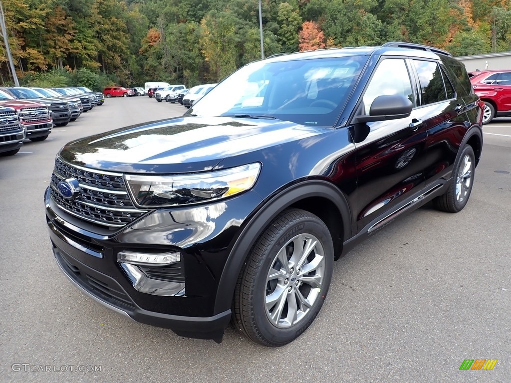 2020 Explorer XLT 4WD - Agate Black Metallic / Ebony photo #5