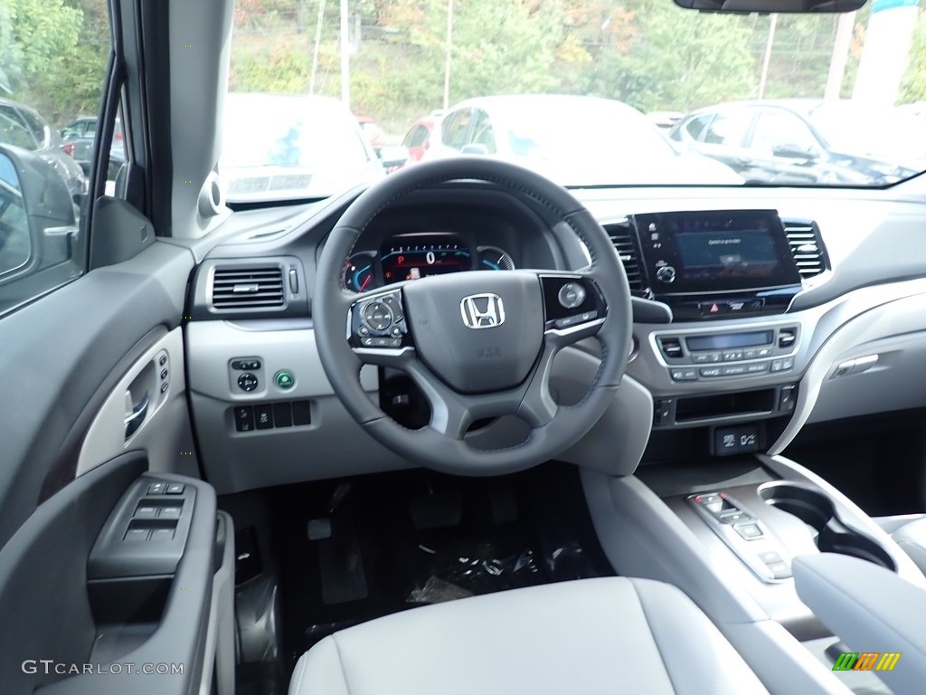 2021 Honda Pilot EX-L AWD Gray Dashboard Photo #139736901