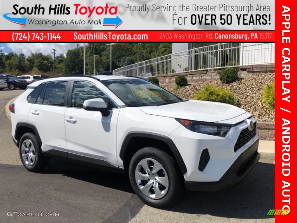 2021 RAV4 LE AWD - Super White / Nutmeg photo #1