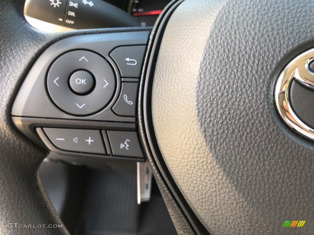 2021 Toyota RAV4 LE AWD Nutmeg Steering Wheel Photo #139738176