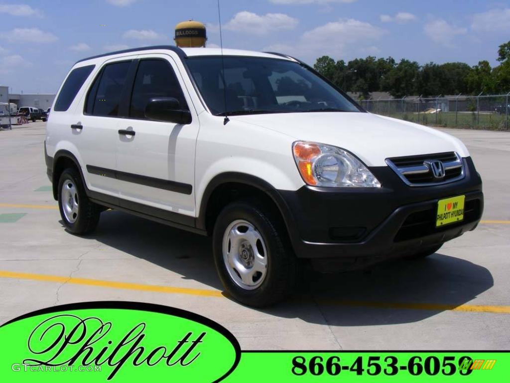 2004 CR-V LX - Taffeta White / Black photo #1