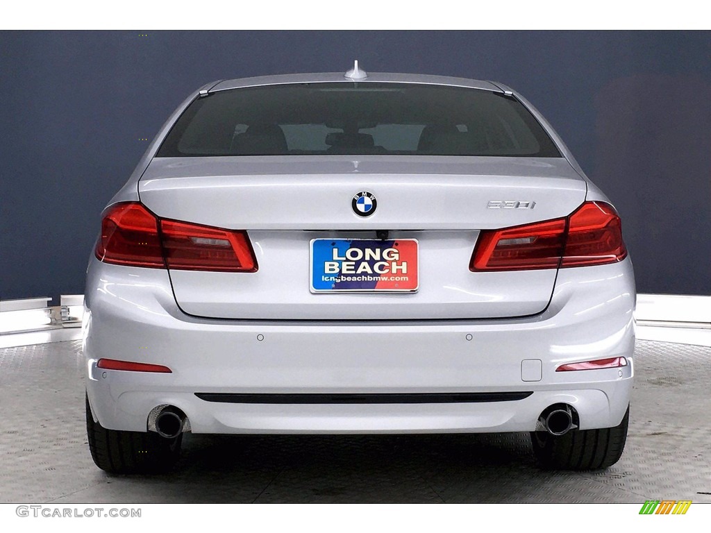 2020 5 Series 530i Sedan - Glacier Silver Metallic / Black photo #3