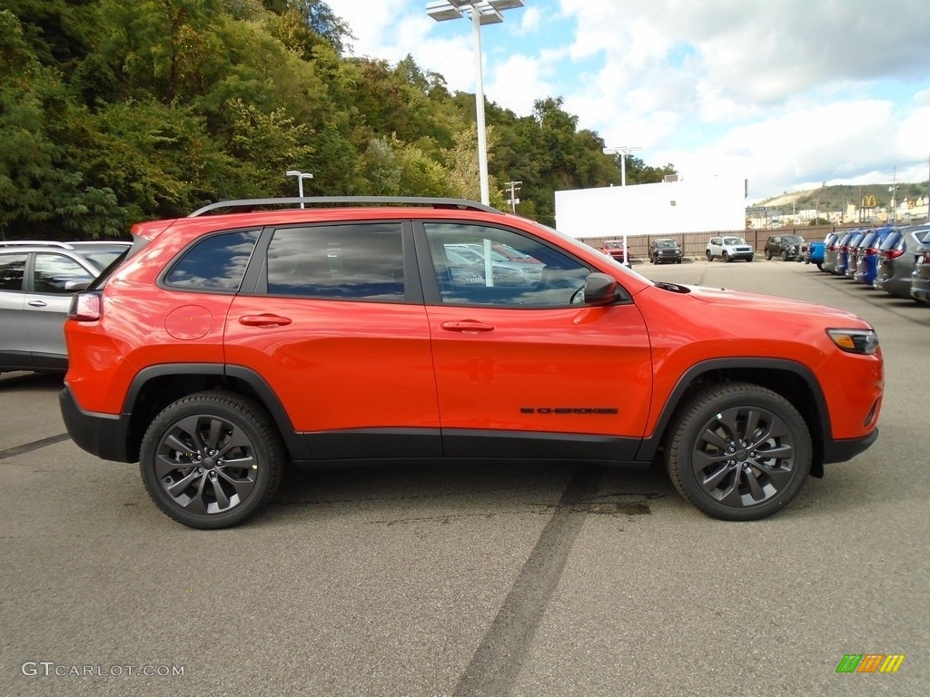 Spitfire Orange 2021 Jeep Cherokee Latitude Lux 4x4 Exterior Photo #139738605