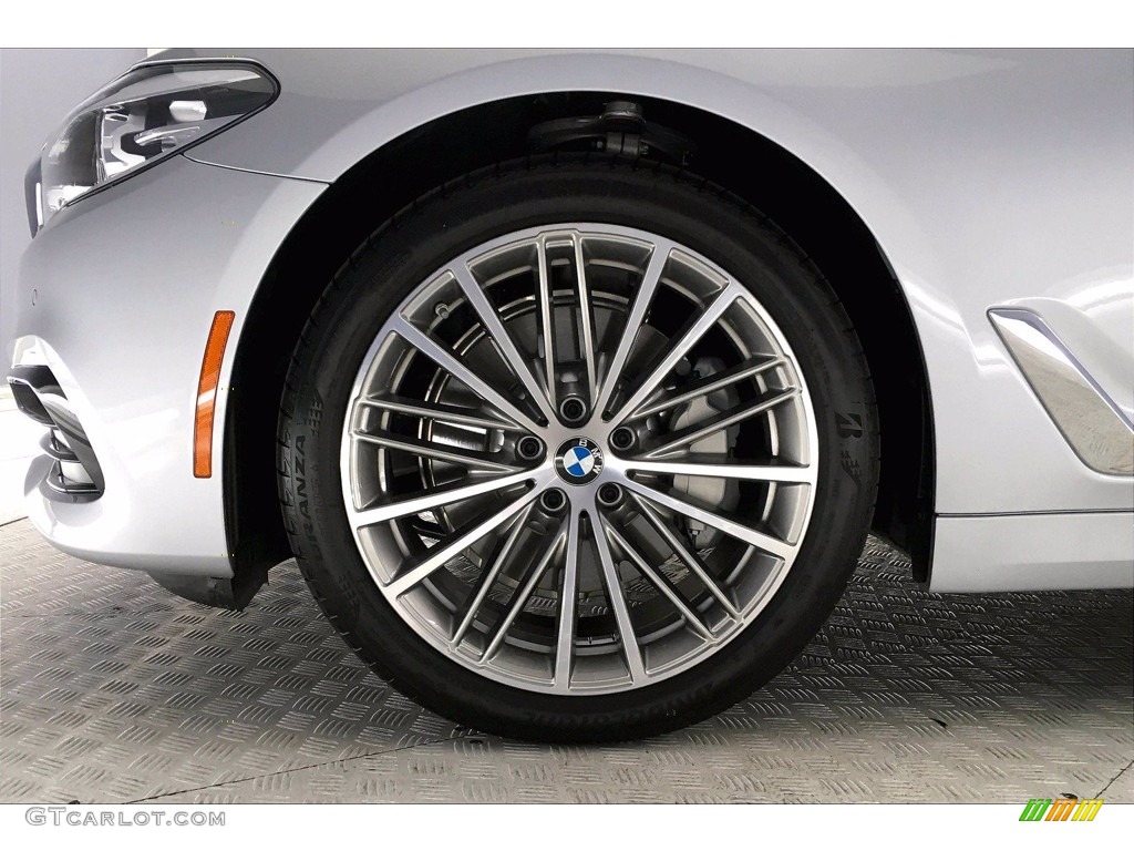 2020 5 Series 530i Sedan - Glacier Silver Metallic / Black photo #8