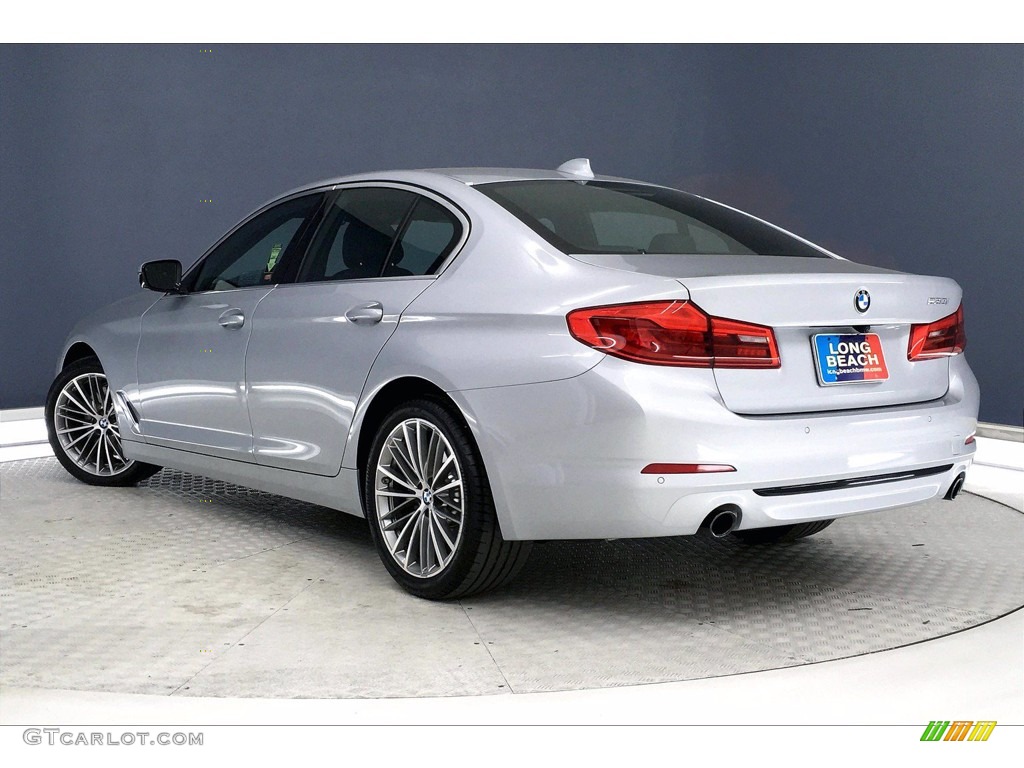2020 5 Series 530i Sedan - Glacier Silver Metallic / Black photo #10