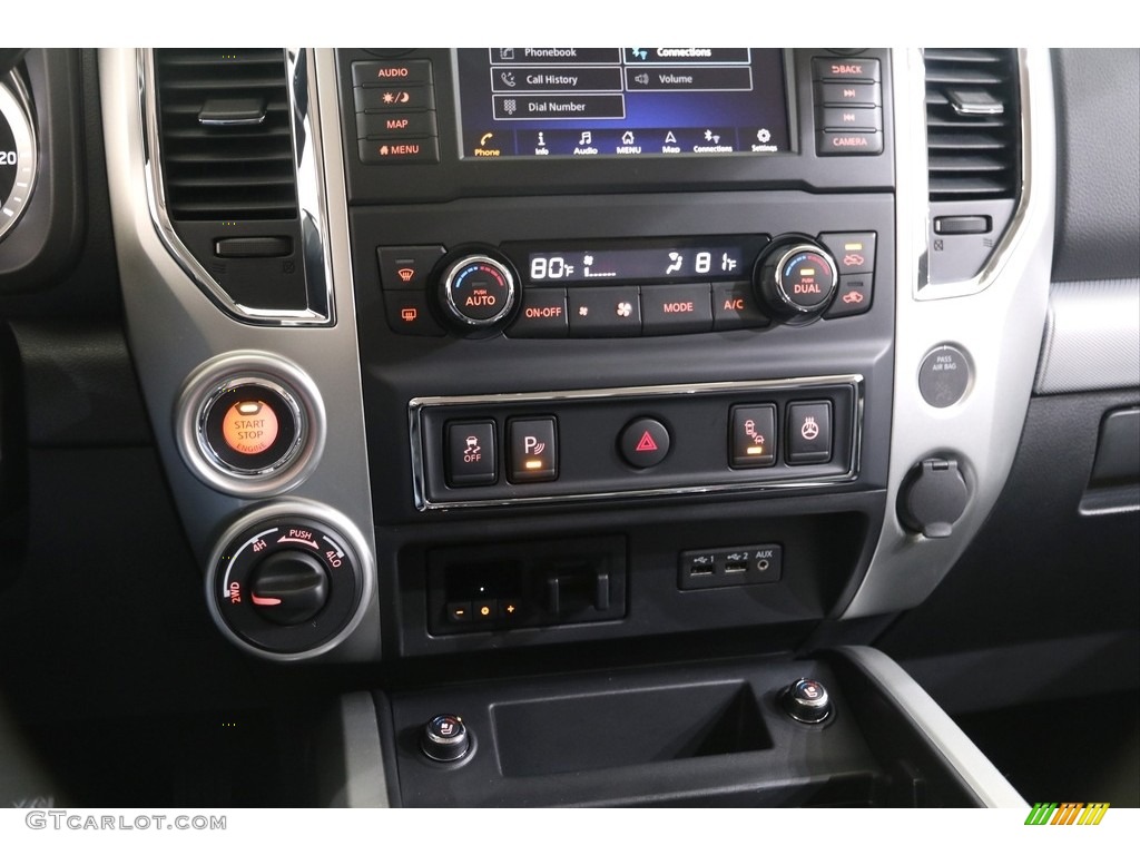 2019 Nissan Titan PRO 4X Crew Cab 4x4 Controls Photo #139738784
