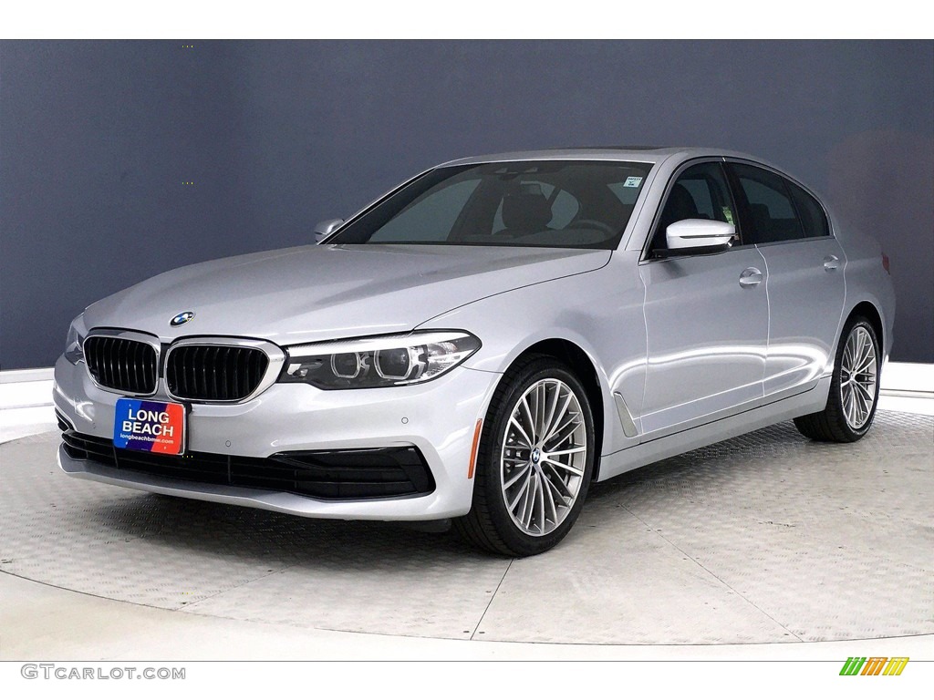 2020 5 Series 530i Sedan - Glacier Silver Metallic / Black photo #12