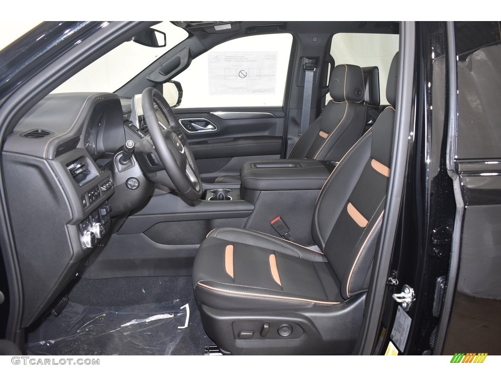 Jet Black Interior 2021 GMC Yukon AT4 4WD Photo #139739180