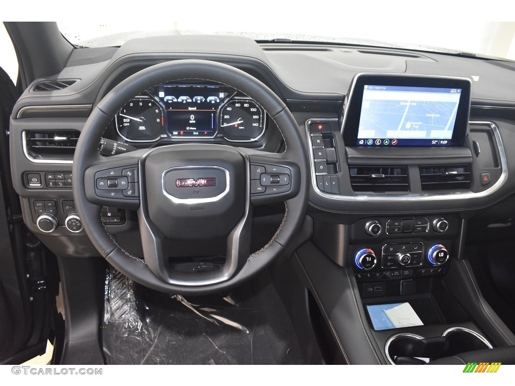 2021 GMC Yukon AT4 4WD Jet Black Dashboard Photo #139739336
