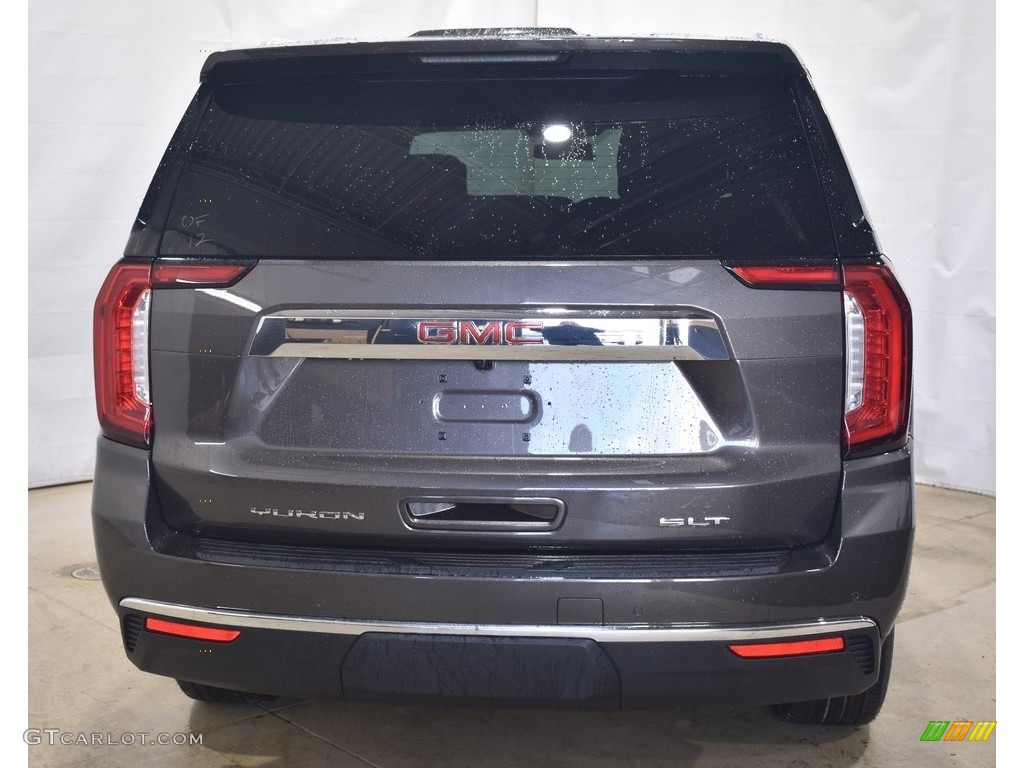 2021 Yukon SLT 4WD - Smokey Quartz Metallic / Dark Walnut/­Slate photo #3