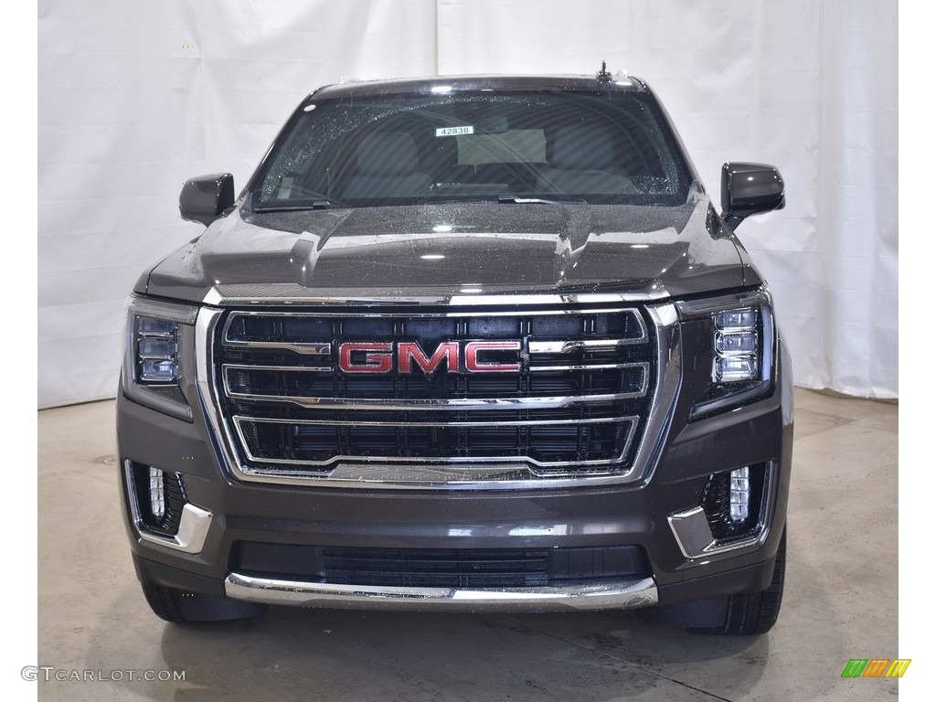 2021 Yukon SLT 4WD - Smokey Quartz Metallic / Dark Walnut/­Slate photo #4