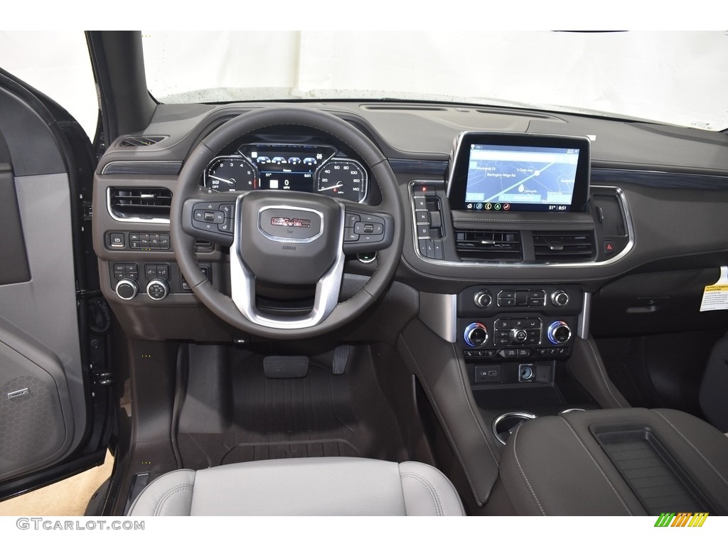 2021 Yukon SLT 4WD - Smokey Quartz Metallic / Dark Walnut/­Slate photo #13