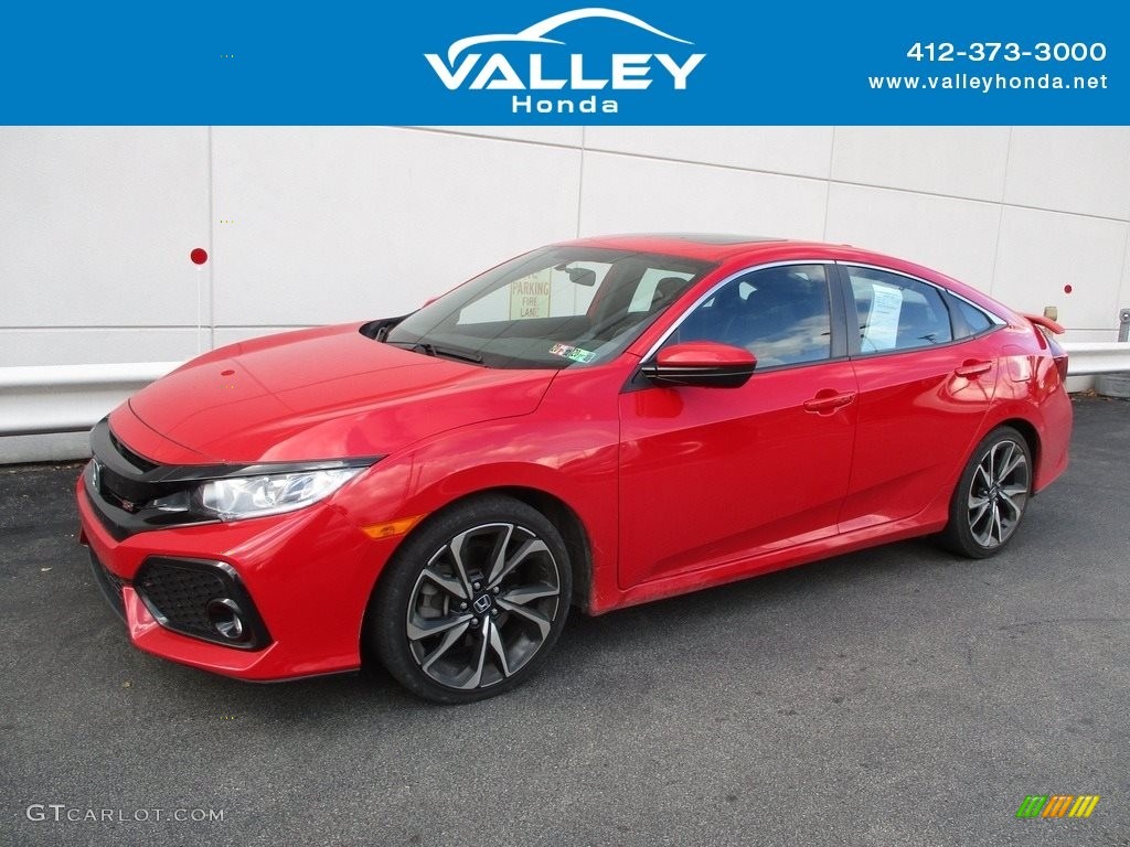 2017 Civic Si Sedan - Rallye Red / Black photo #1