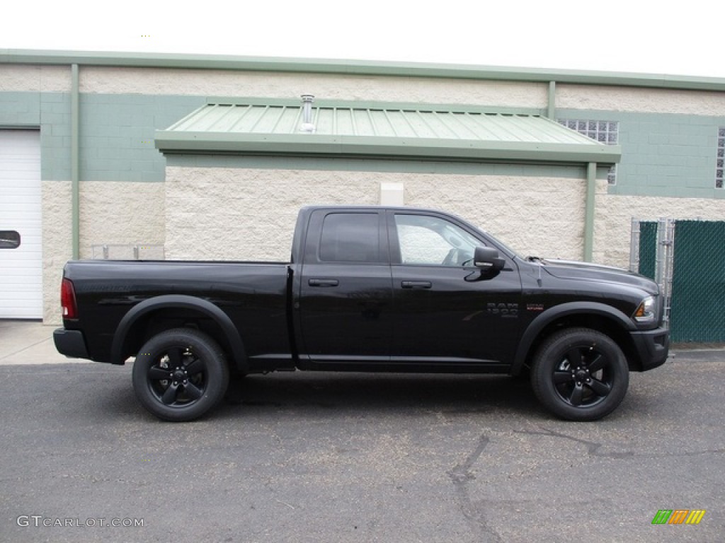 2020 1500 Classic Warlock Quad Cab 4x4 - Diamond Black Crystal Pearl / Black/Diesel Gray photo #2