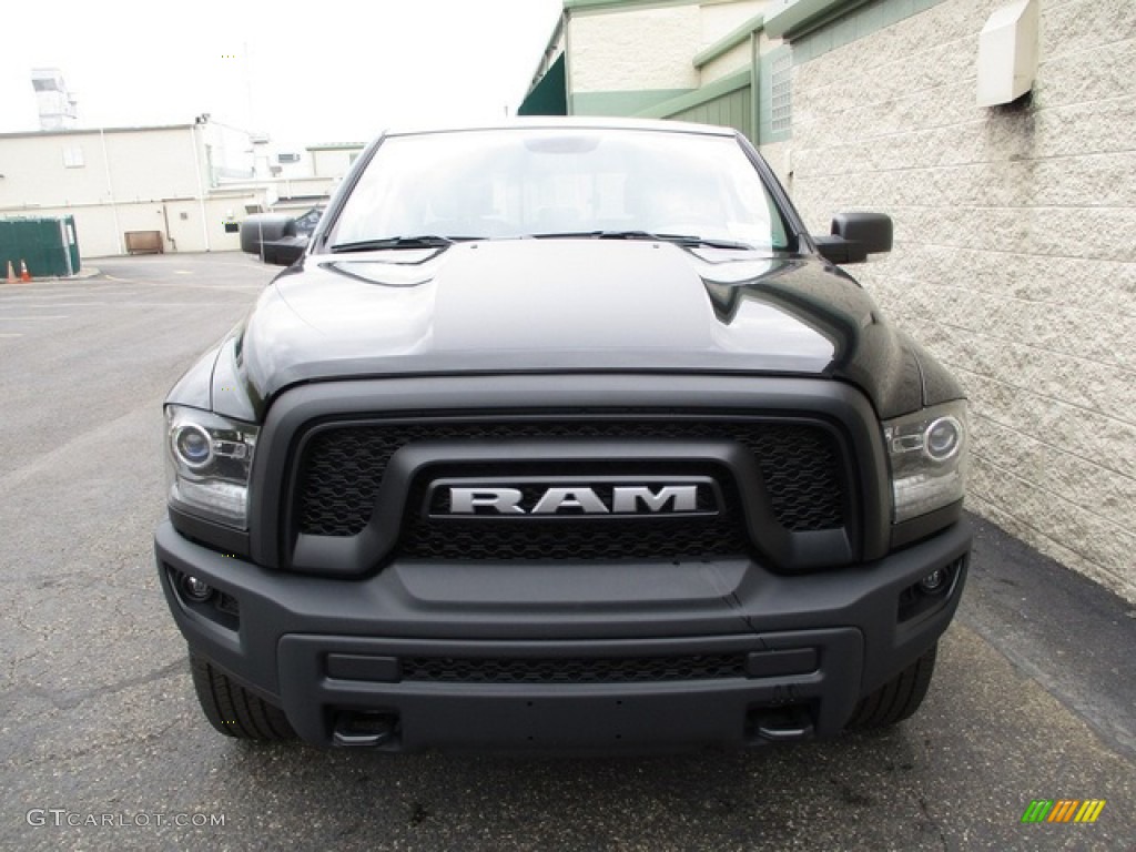 2020 1500 Classic Warlock Quad Cab 4x4 - Diamond Black Crystal Pearl / Black/Diesel Gray photo #7