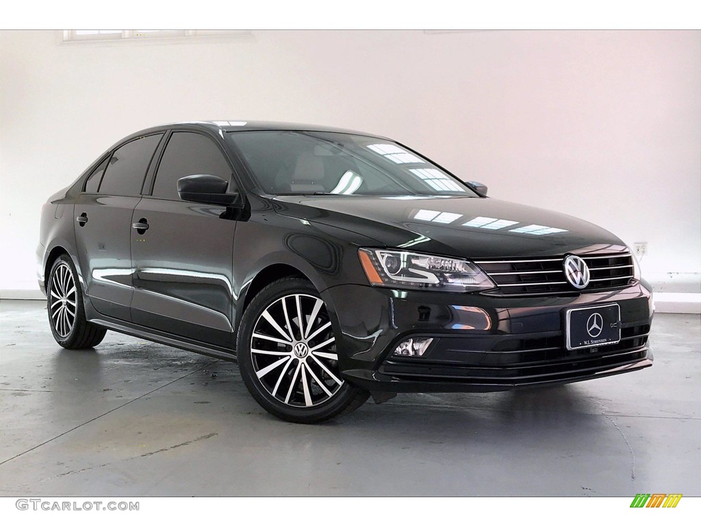 2016 Jetta Sport - Black / Black/Ceramique photo #33