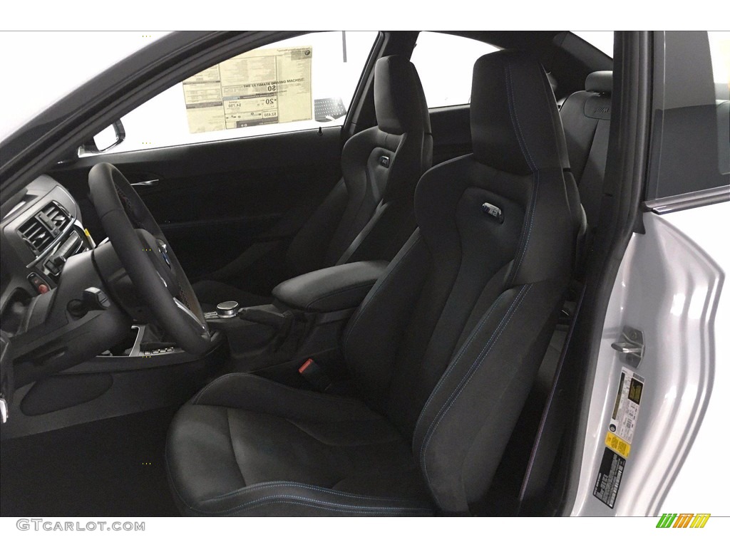 Black/Blue Stitching Interior 2021 BMW M2 Competition Coupe Photo #139744625