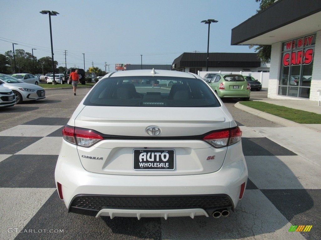 2020 Corolla SE - Blizzard Pearl White / Black photo #4