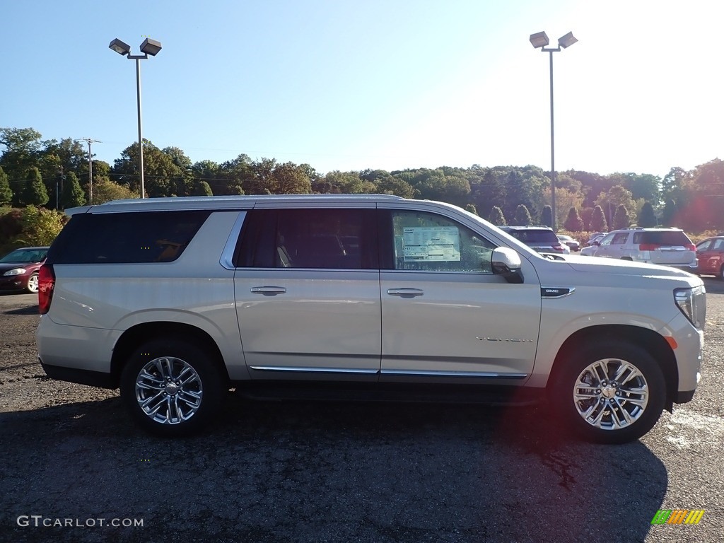 2021 Yukon XL SLT 4WD - Pearl Beige Metallic / Dark Walnut/­Slate photo #4