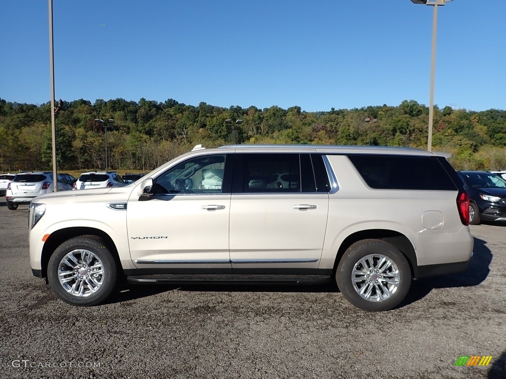 Pearl Beige Metallic 2021 GMC Yukon XL SLT 4WD Exterior Photo #139749449