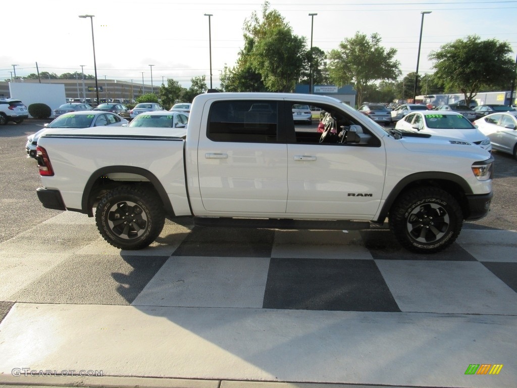 2019 1500 Rebel Crew Cab 4x4 - Bright White / Black/Red photo #3