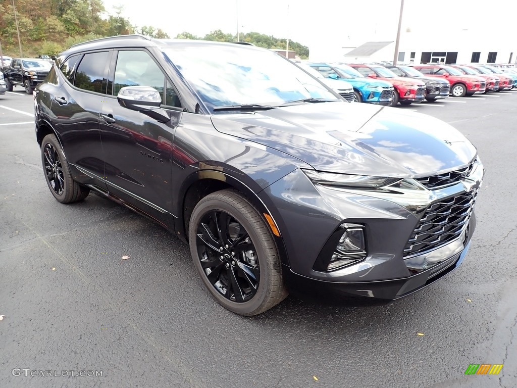 Iron Gray Metallic 2021 Chevrolet Blazer RS AWD Exterior Photo #139750694