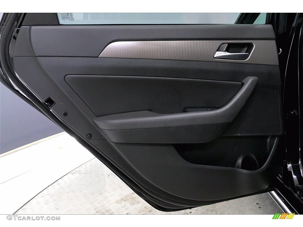 2018 Hyundai Sonata Sport 2.0T Black Door Panel Photo #139750754