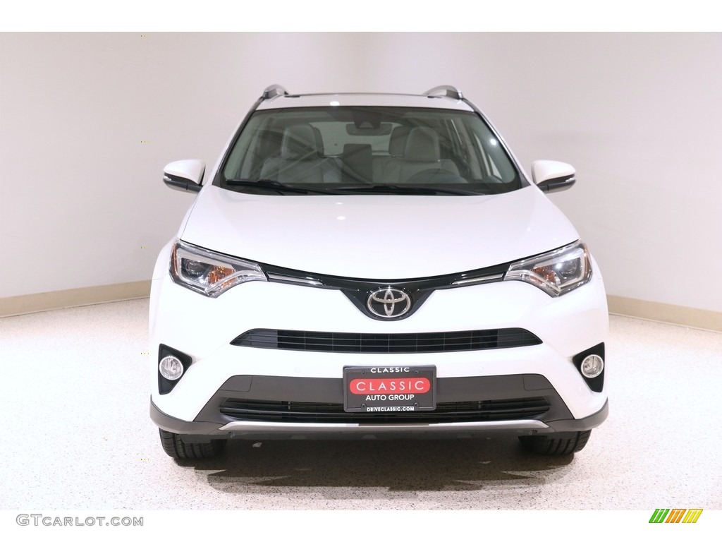 2017 RAV4 Limited AWD - Blizzard Pearl White / Ash photo #2