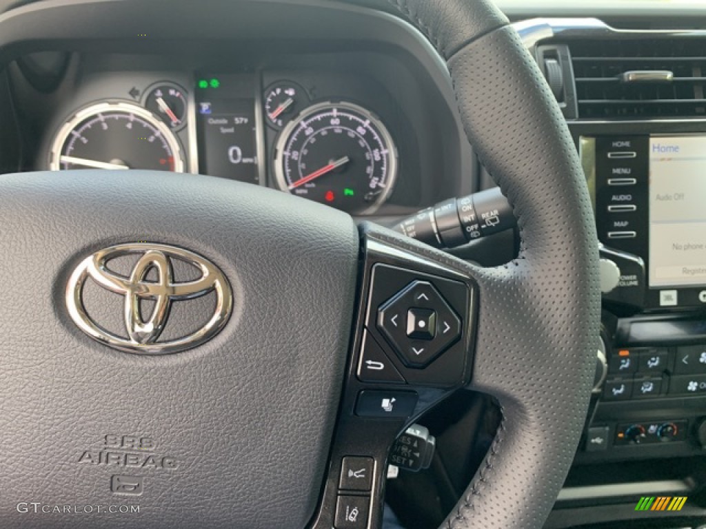 2021 Toyota 4Runner Nightshade 4x4 Black/Graphite Steering Wheel Photo #139751087