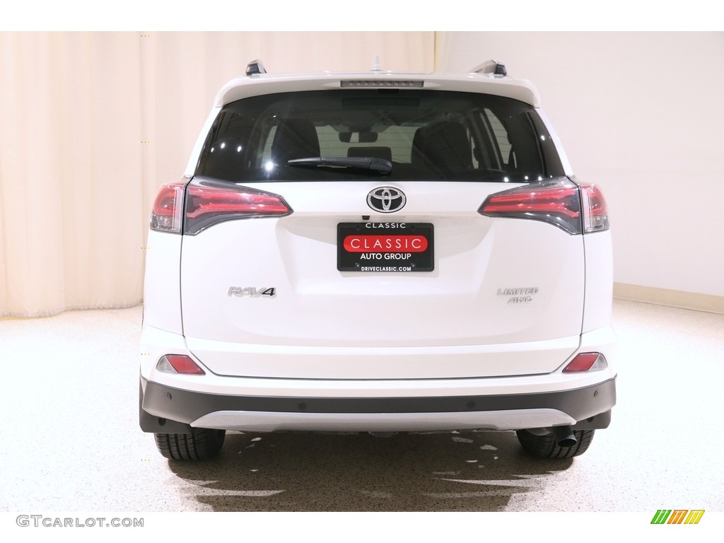 2017 RAV4 Limited AWD - Blizzard Pearl White / Ash photo #17