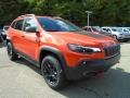 Spitfire Orange 2021 Jeep Cherokee Traihawk 4x4 Exterior