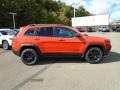 Spitfire Orange 2021 Jeep Cherokee Traihawk 4x4 Exterior