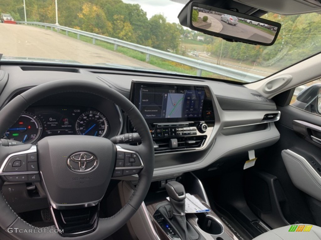 2021 Toyota Highlander Hybrid Platinum AWD Graphite Dashboard Photo #139751759