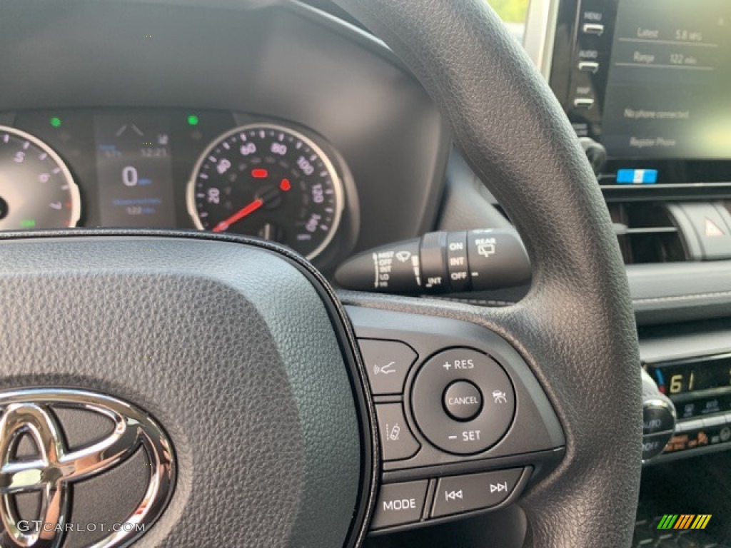 2021 Toyota RAV4 XLE AWD Black Steering Wheel Photo #139752359